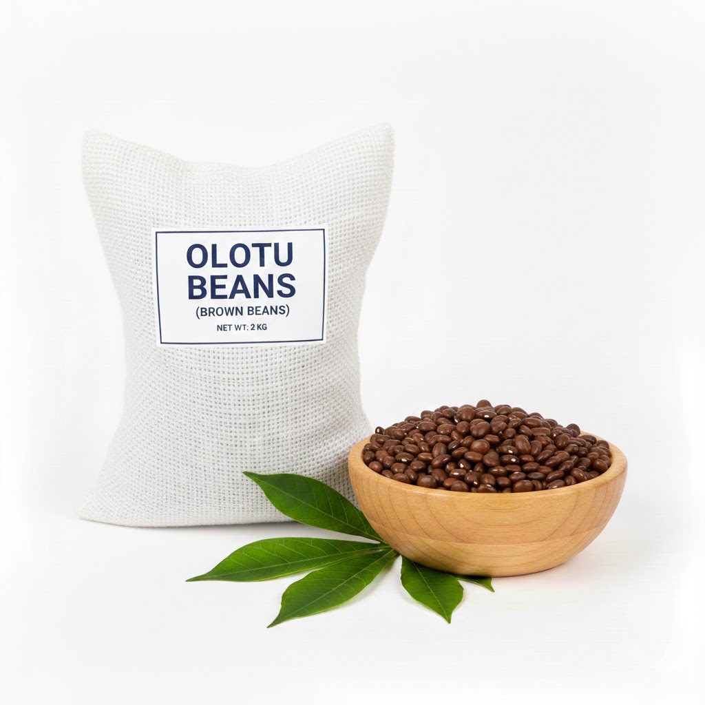 olotu beans (brown beans)